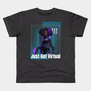 Cyber Noir: Futuristic Cyberpunk Unisex T-Shirt Kids T-Shirt